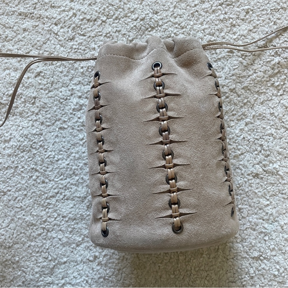 Gucci suede leather beige mini handbag - Picture 7 of 7